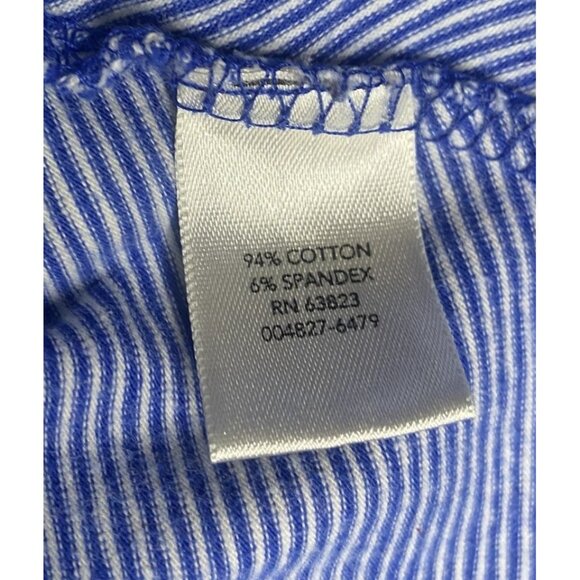 CJ Banks Hooded Jacket Womens 2X Blue White Striped Full-Zip Plus Size Coastal B - Picture 3 of 8